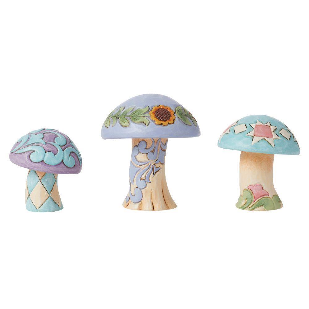 Jim Shore Heartwood Creek Mushroom Figurines, Set of 3 6014430