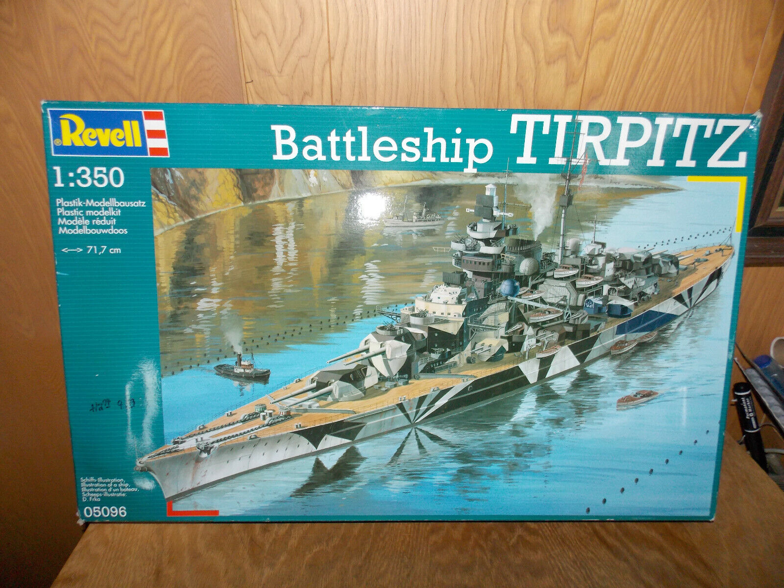 Revell Tirpitz 1:350 Scale German Battleship Model Kit #05096 (Box Opened)  7/21