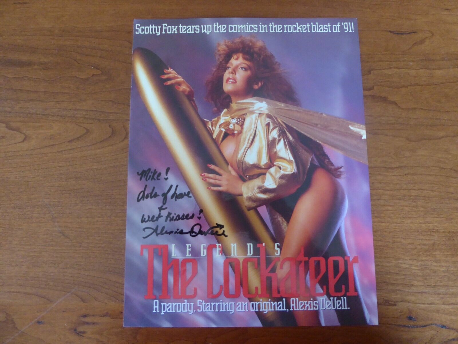 LEGENDARY 90\'S ADULT STAR ALEXIS DEVELL AUTHENTIC AUTOGRAPHED SEXY PHOTO