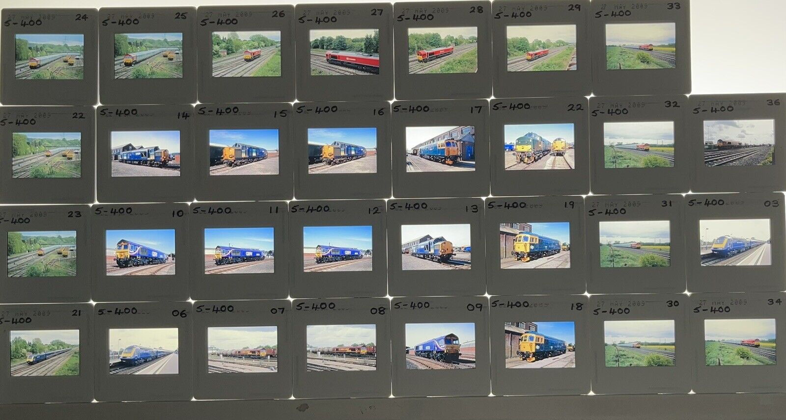 Original 35mm Train Slides X 31 Hinksey & Others Free UK Post Dated 2009 (B149)