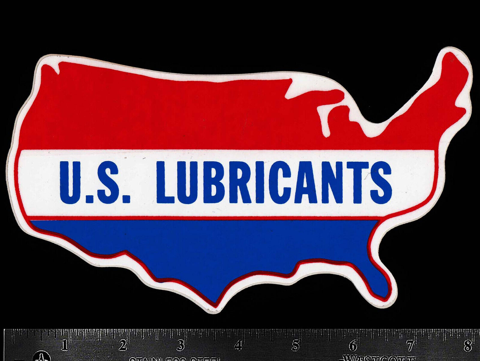 U.S. LUBRICANTS Motor Oil - Original Vintage 1960's 70's Racing Decal/Sticker
