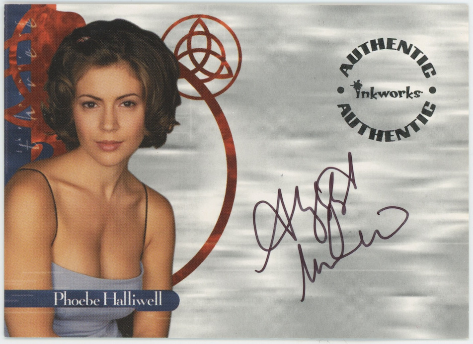 Alyssa Milano 2000 Inkworks Charmed Phoebe Halliwell A3 Auto Signed 25730