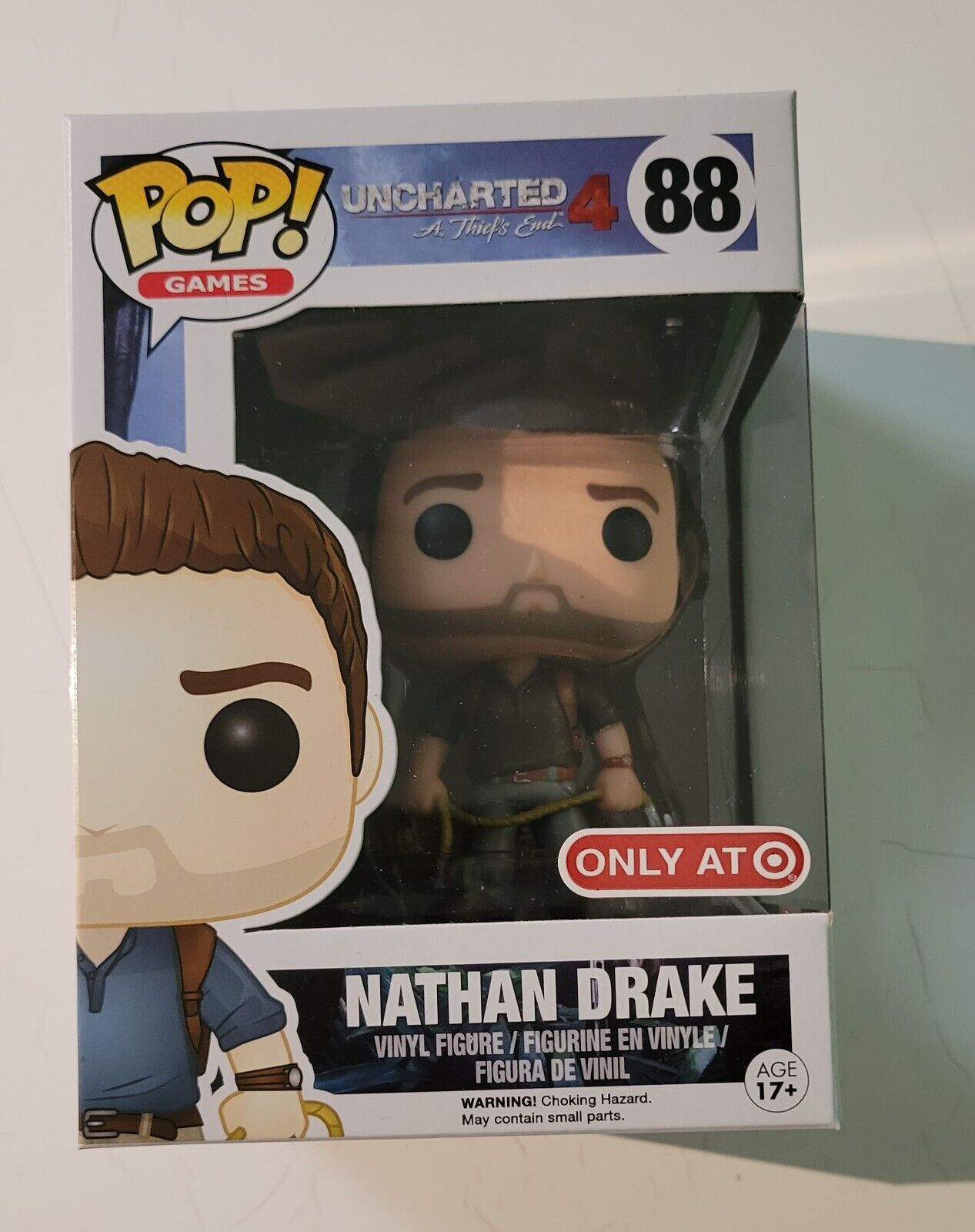 Funko POP Nathan Drake Brown Shirt Variant Uncharted Target Exclusive 88