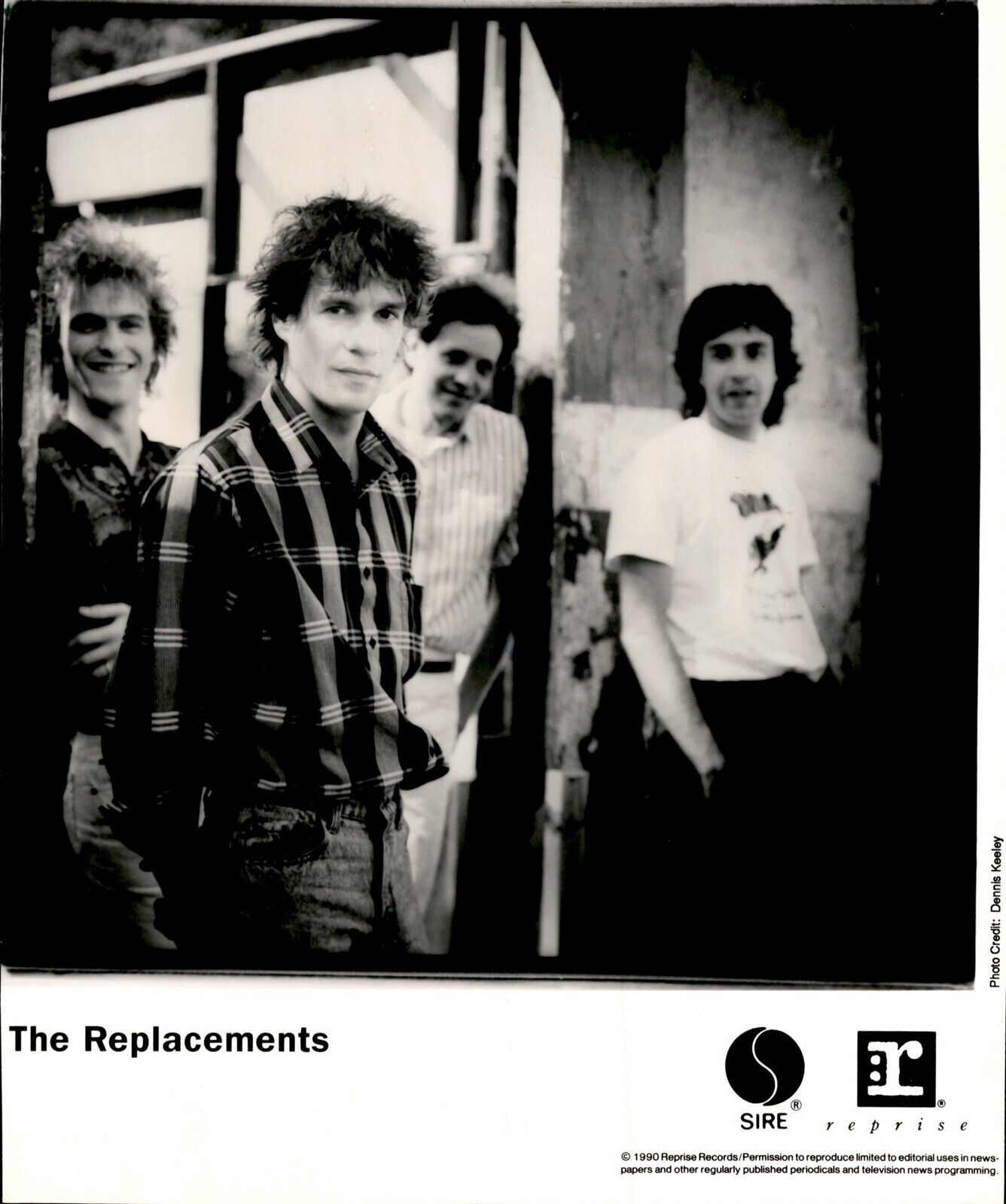 LG936 1990 Original Dennis Keeley Photo THE REPLACEMENTS American Rock Band