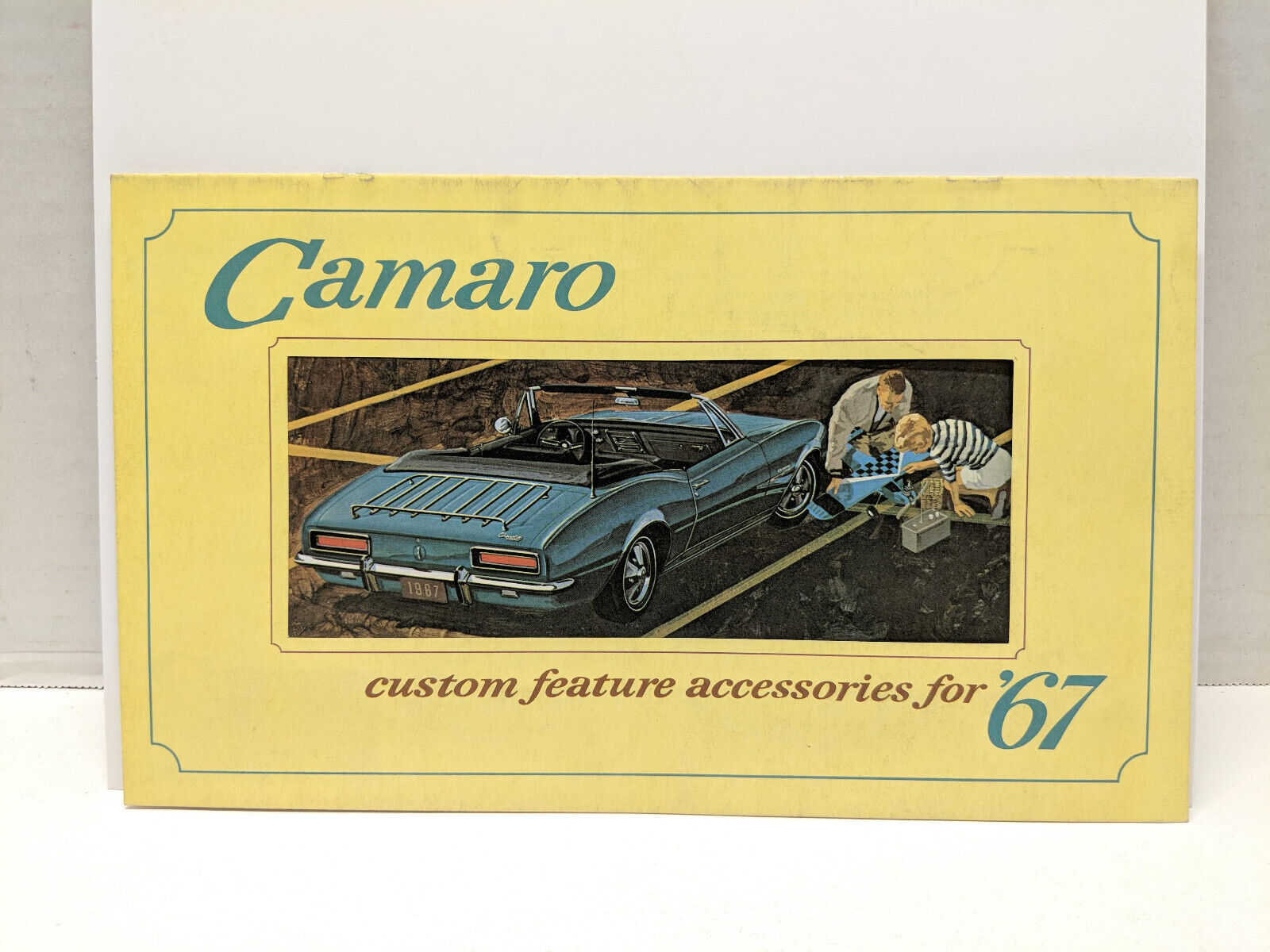 Original 1967 Chevrolet Camaro Custom Feature Accessories Sales Brochure