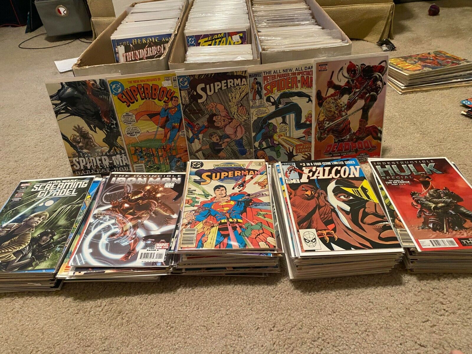 LARGE 25 COMIC BOOK LOT-MARVEL, DC, INDIES- FREE/Fast Shipping VF to NM+ ALL