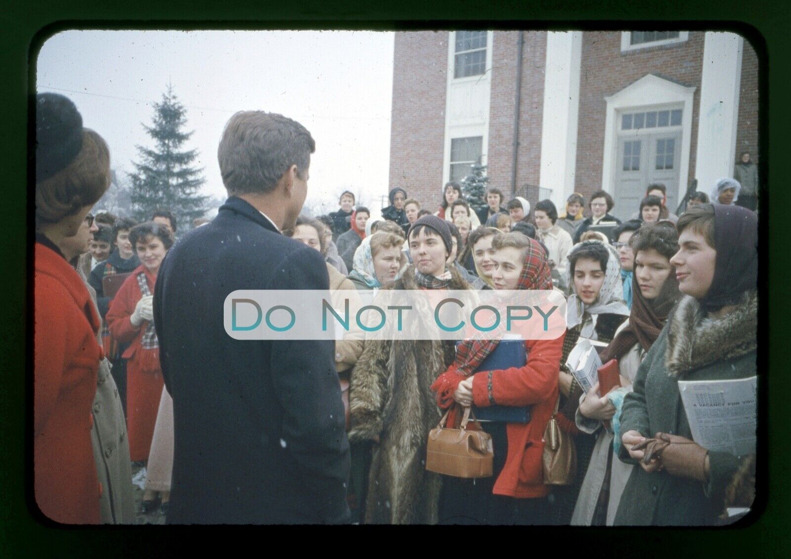 Sen. John F. Kennedy Presidential Campaign 1960 - ORIGINAL 35mm Transparency C37