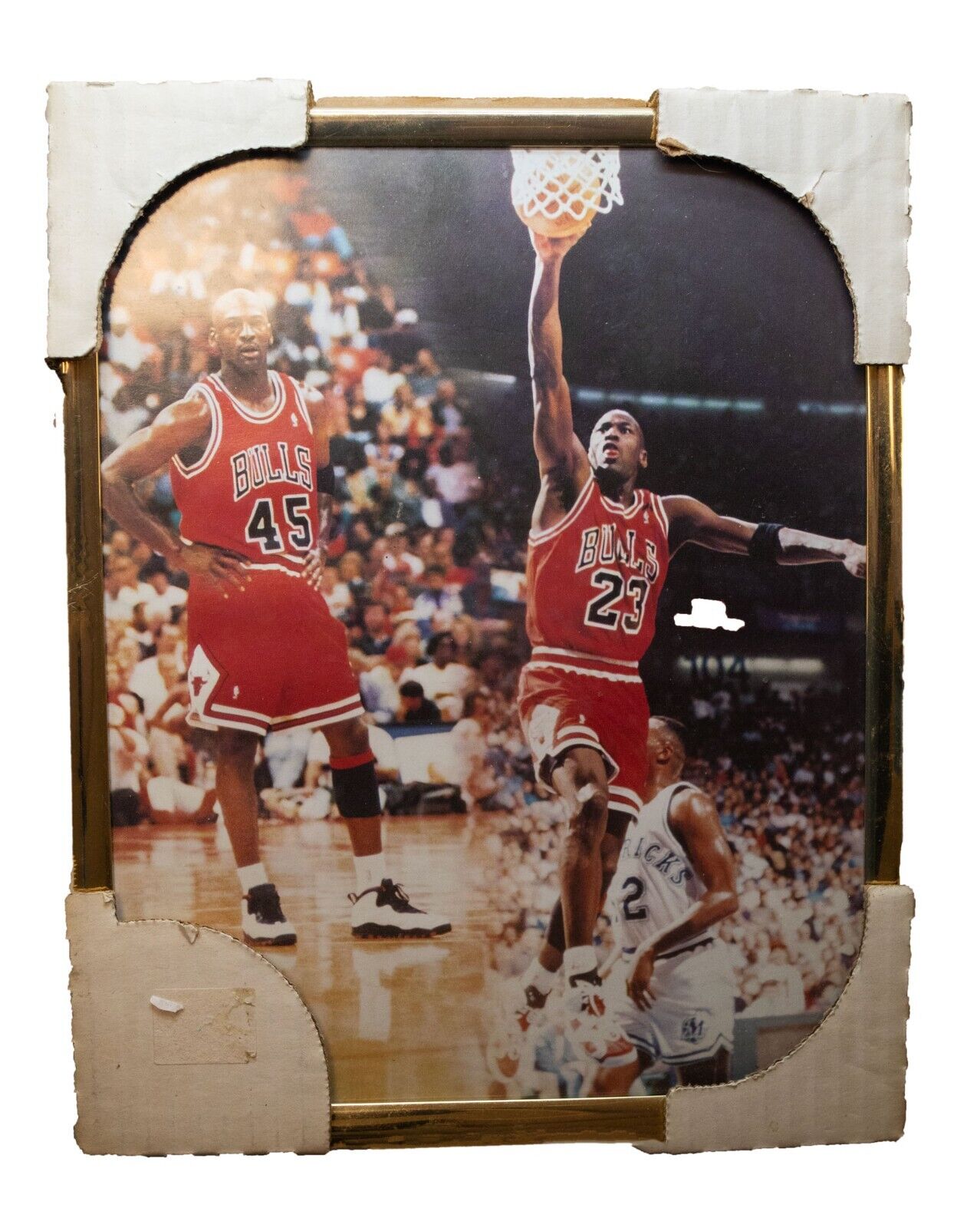 Michael Jordan Chicago Bulls # 23 & 45 -  8 x 10 framed photo print