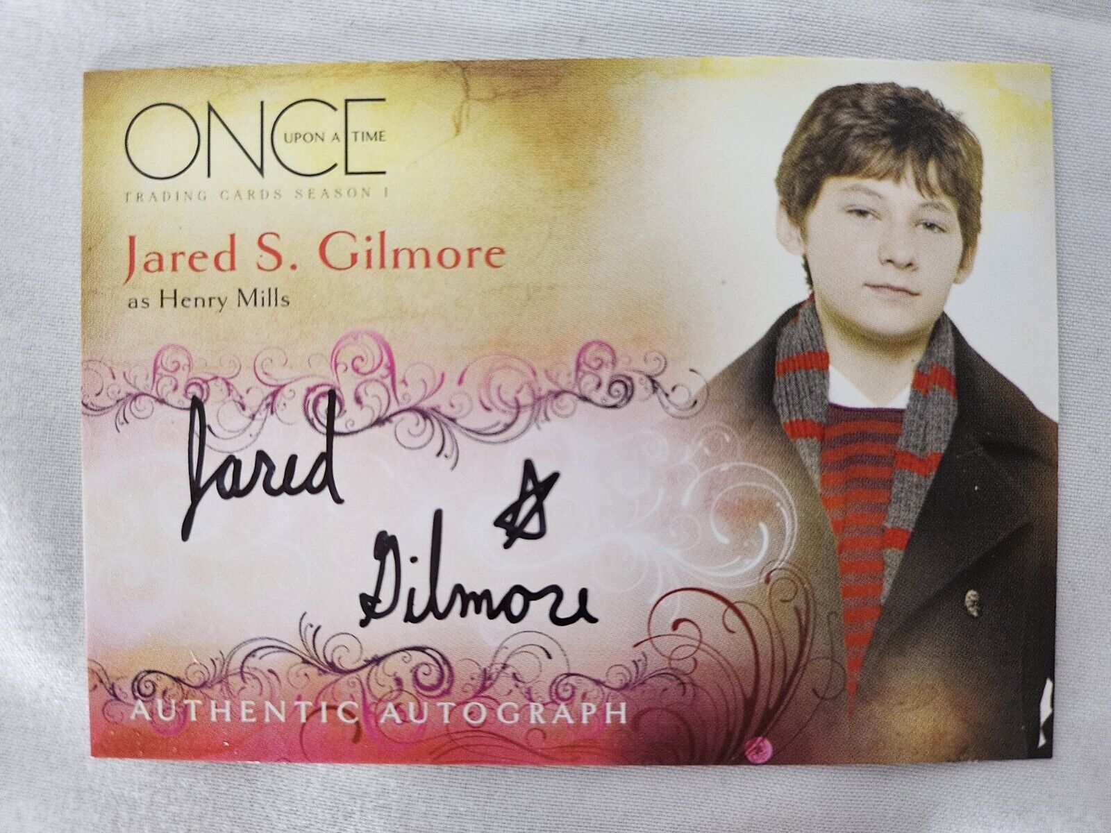 Once Upon A Time Cryptozoic Jared Gilmore Henry Mills Autograph Trading Card ABC