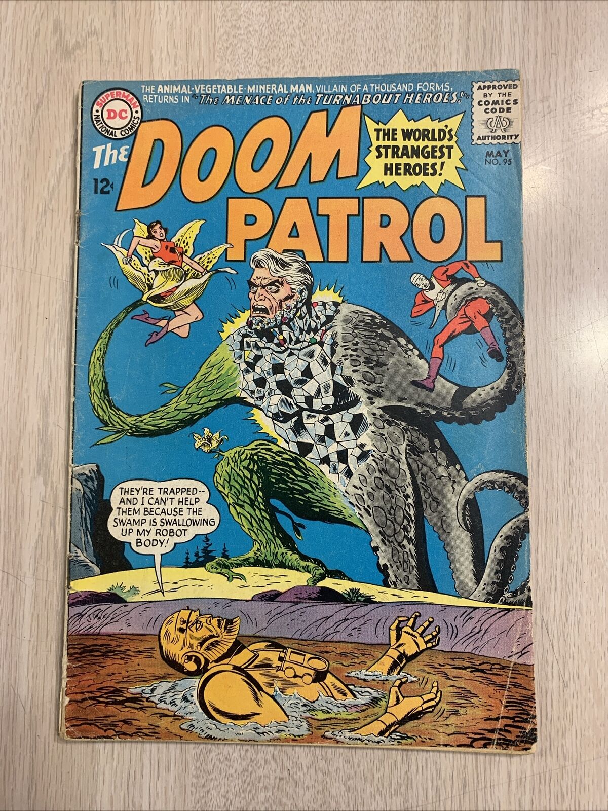 DOOM PATROL 95 VG+ WHITE PAGES ‘65 ARNOLD DRAKE CLASSIC SILVER AGE SPECIAL COVER