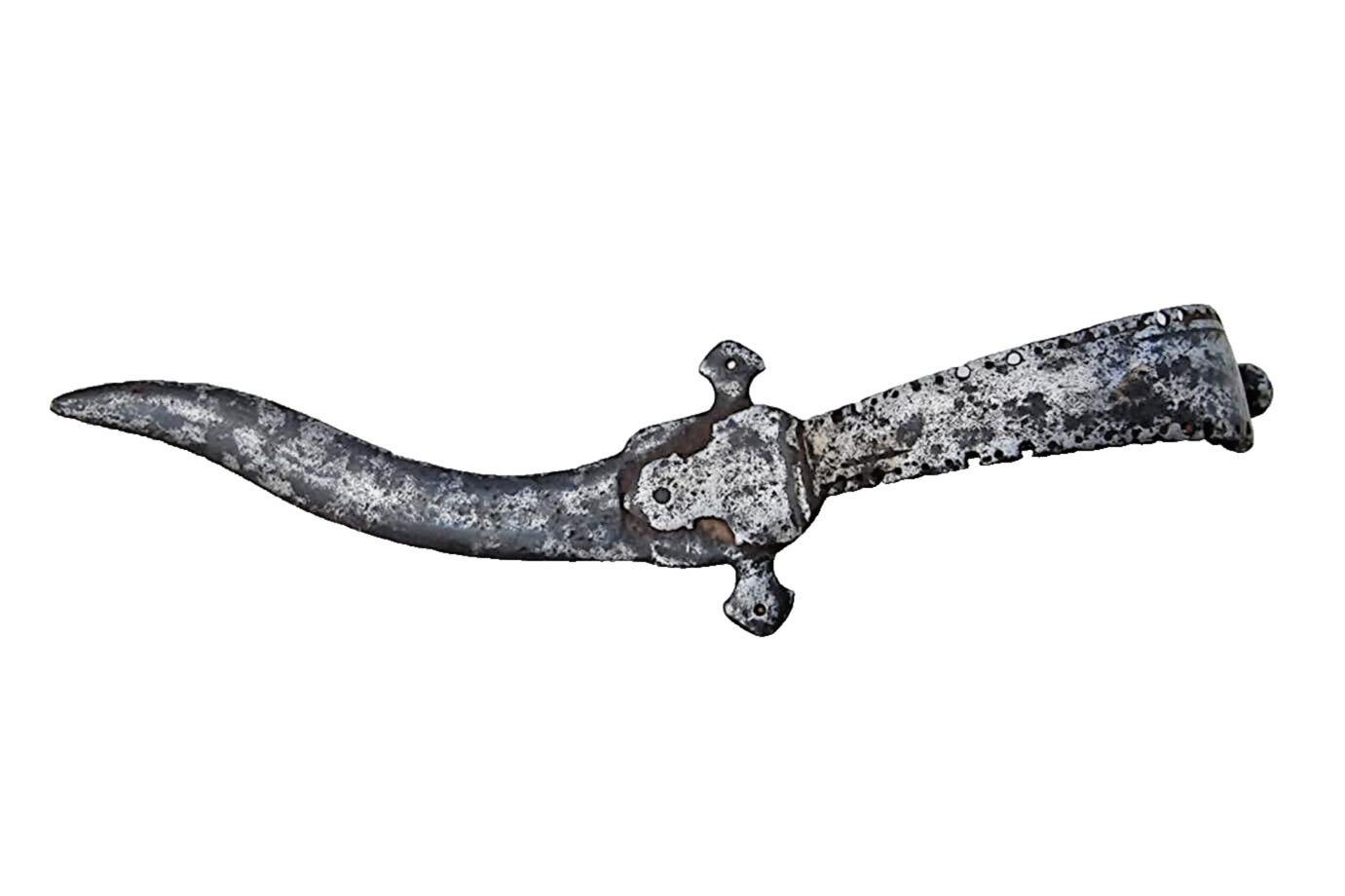Original Antique Iron Rare Unique Shape Bichua Bichuwa Dagger Knife Collectible