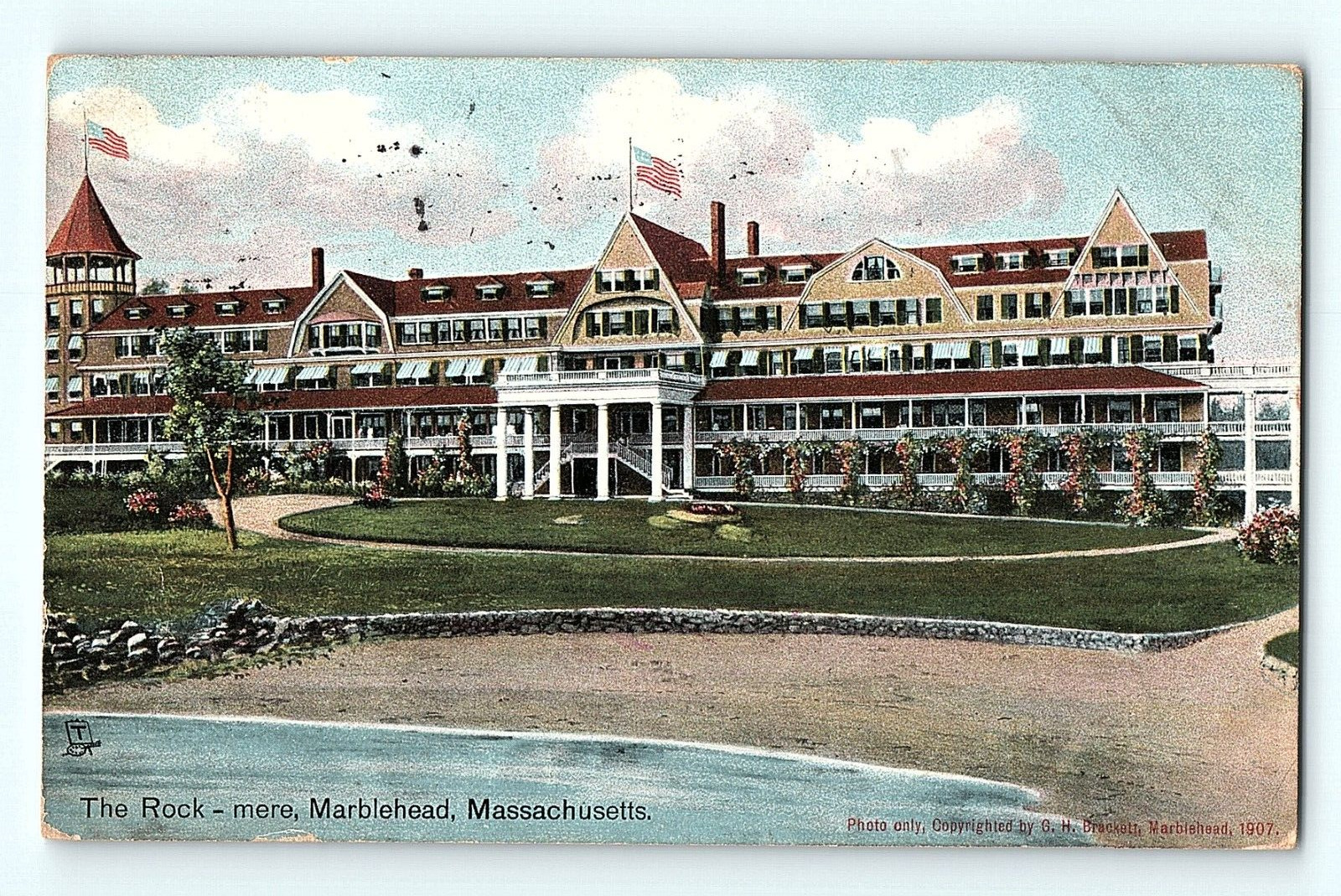 The Rock-mere Marblehead Massachusetts 1909 Antique Postcard D5