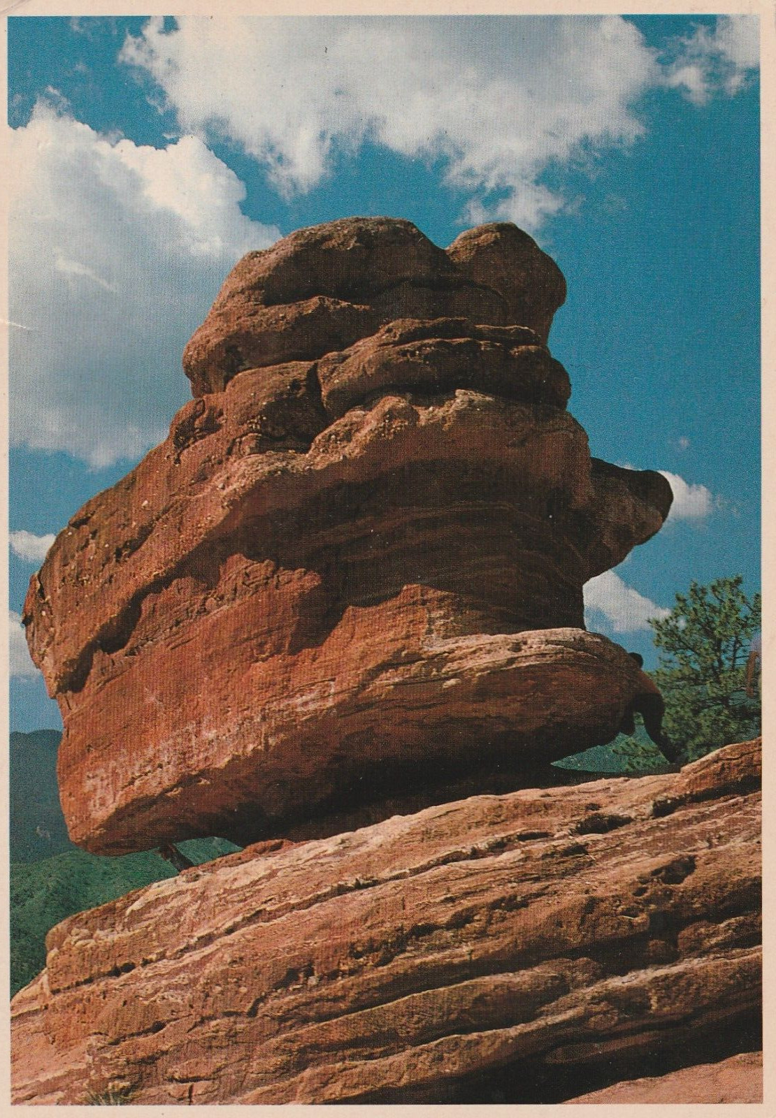 Vintage Postcard Pikes Peak Colorado Balanced Rock Garden of the Gods Unposted