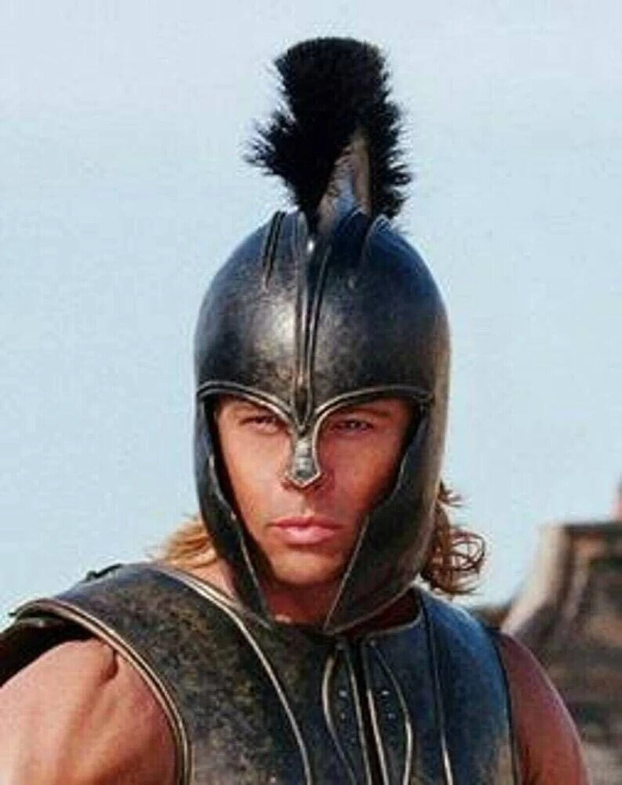 Helmet Brad Pitt Troy Helmet Liner New Greek Achilles troy movie Medieval Helmet