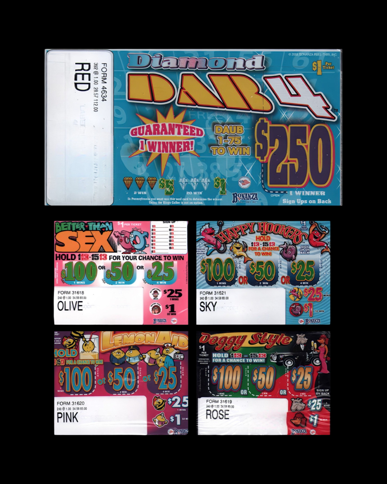 New Pull Tickets Instant Tickets - 5 Pack Small Games