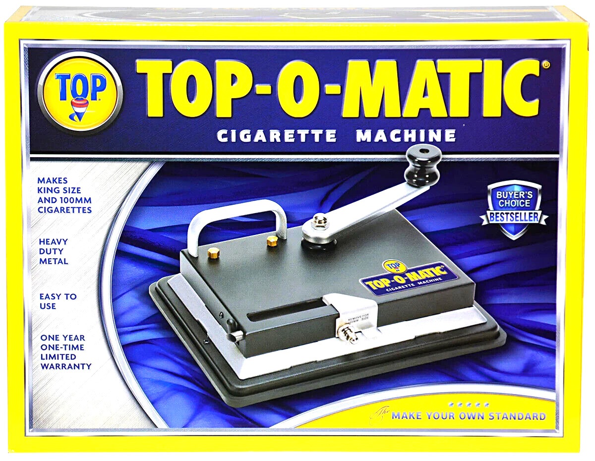 😎TOP-O-MATIC🧡BEST CIGARETTE MACHINE💛BUYER’S CHOICE💚MAKES KING SIZE AND 100MM