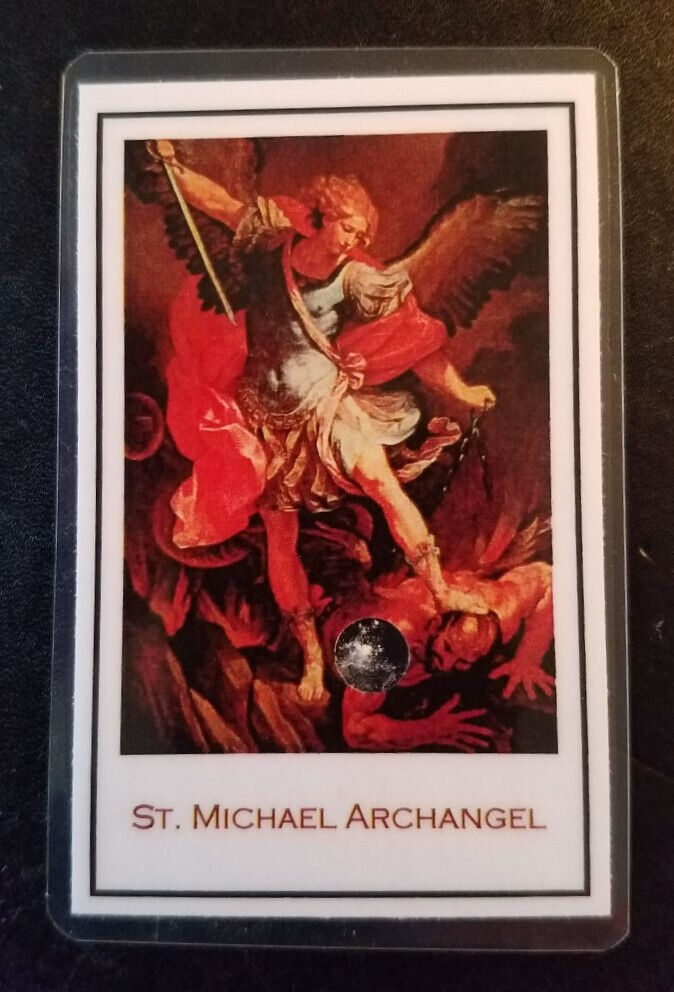 St. MICHAEL the ARCHANGEL Stone Relic Patron Police Soldiers Doctors Grocers