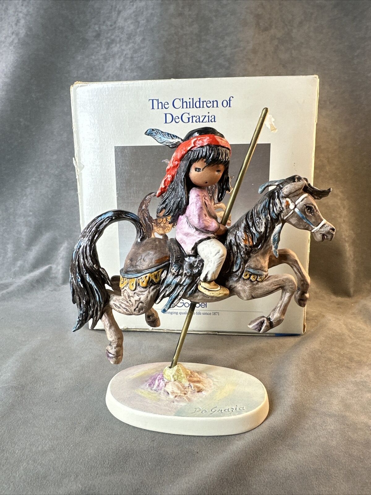 DeGrazia figurine by Goebel - Merry Little Indian- Limited edition
