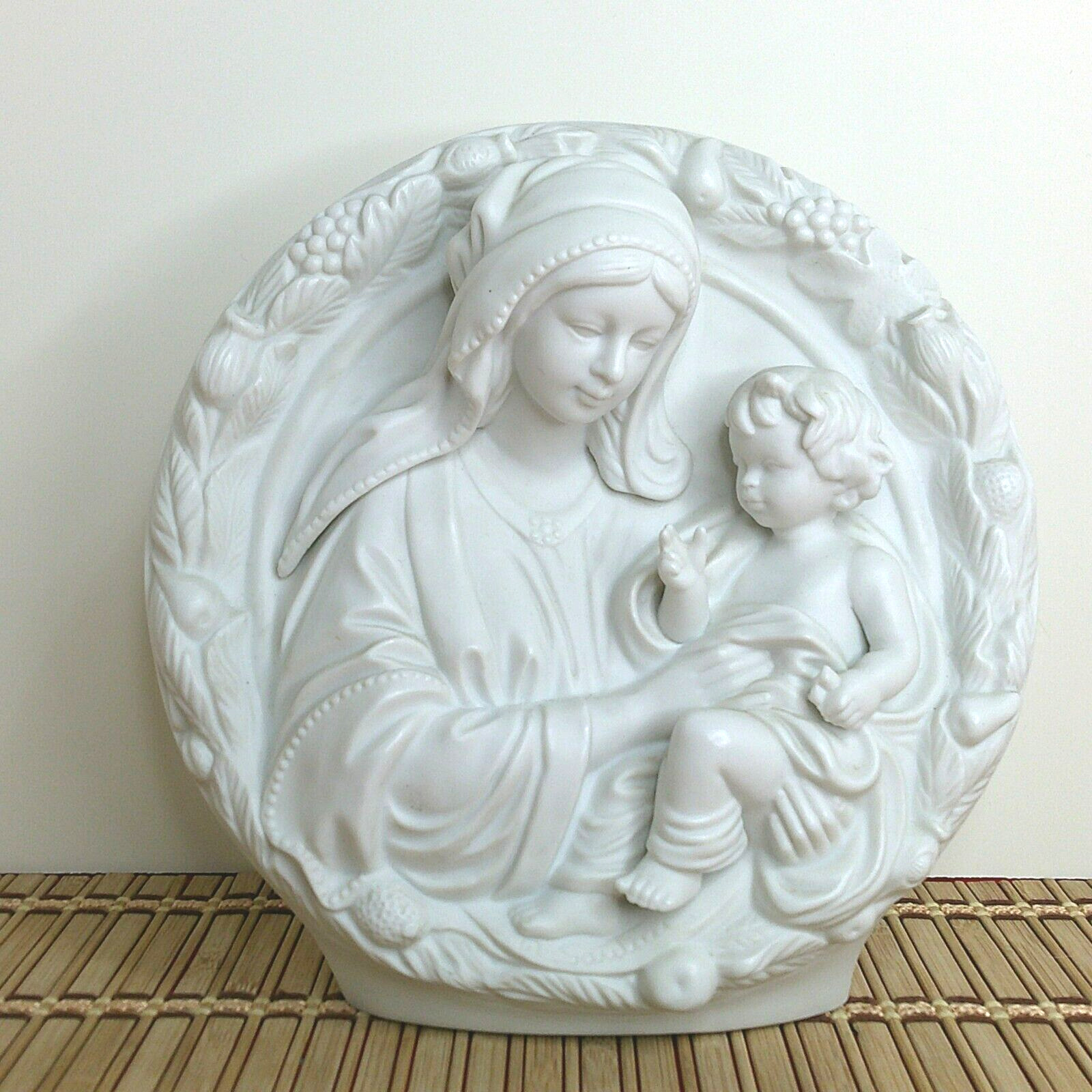 Mary, Madonna Mother and Child Religious Music Box Schmid 1988