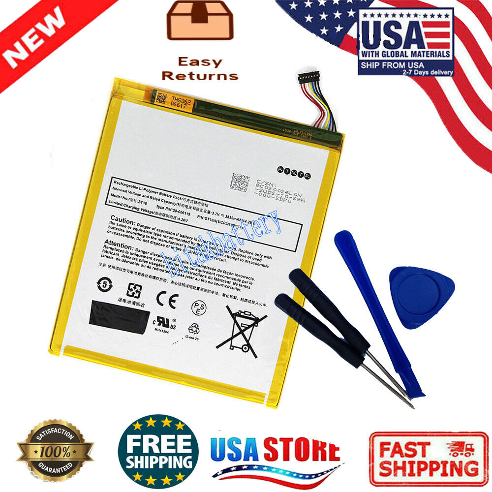 1ICP3/100/114 Battery for Amazon Kindle Fire HD 10 B00VKIY9RG 58-000119 26S1008