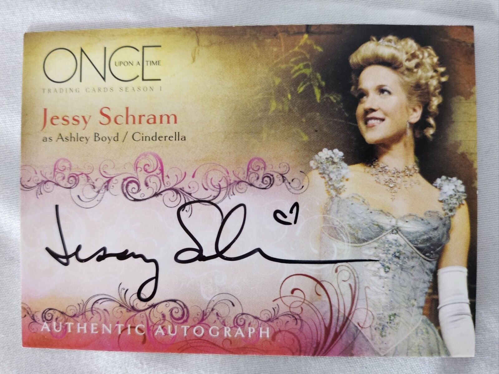 Once Upon A Time Cryptozoic A9 Jessy Schram Cinderella Autograph Trading Card