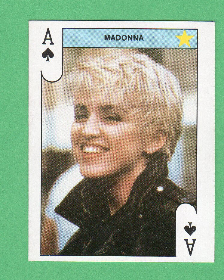 Madonna   1988 Monty Gum Stars Play  card ..Rare set.
