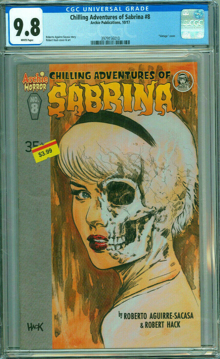 Sabrina Chilling Adventures #8 CGC 9.8 Hack Variant 1 2014 Archie Horror Comics 