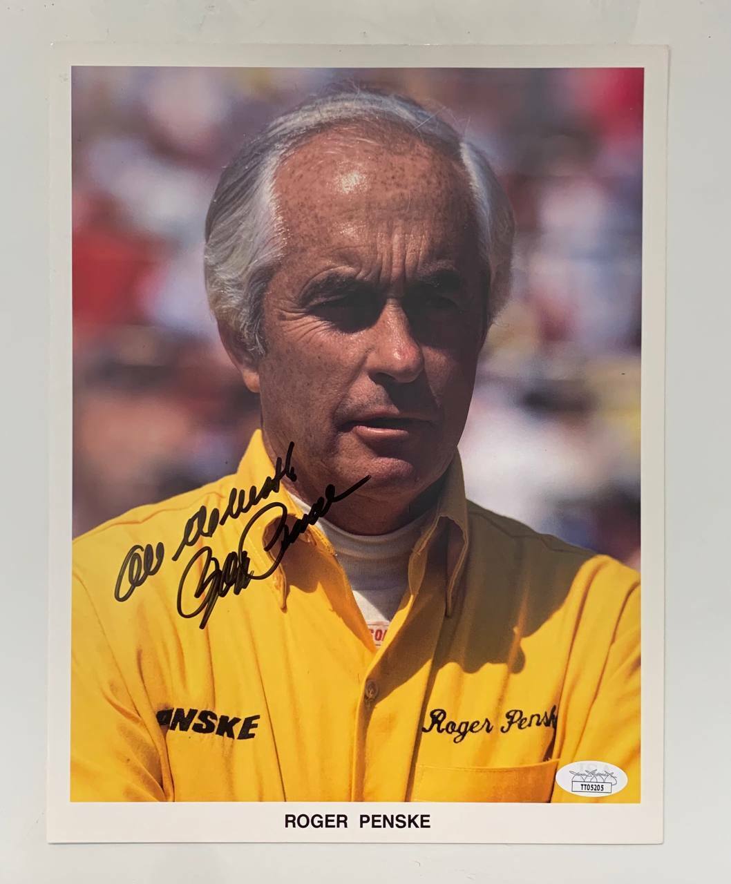 Roger Penske Autographed 8x10 Photo JSA COA NASCAR Legend