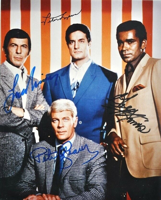 Mission Impossible  Peter Graves, Peter Lopez signed 8x10 Photo Reprint