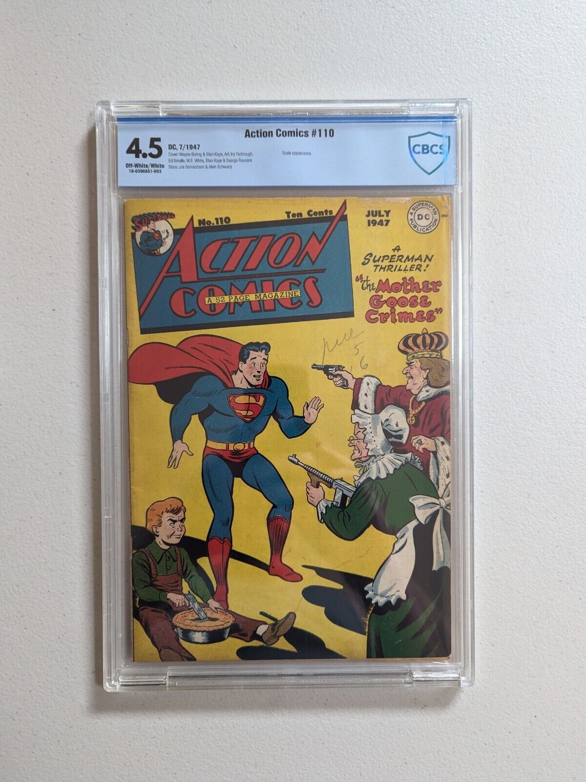 Action Comics 110 DC Comics Golden Age Superman 1947