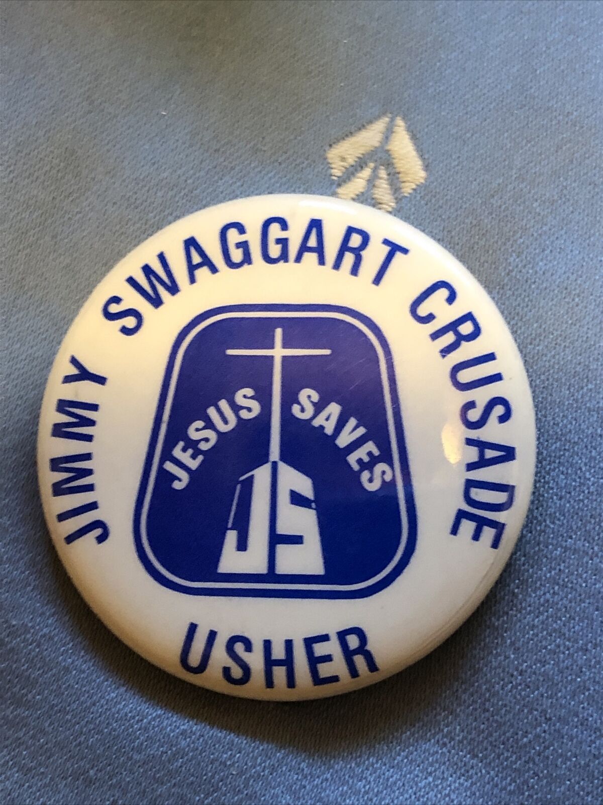  *VINTAGE* PIN - Jimmy Swaggart Crusade Usher Pin/circa 1970's