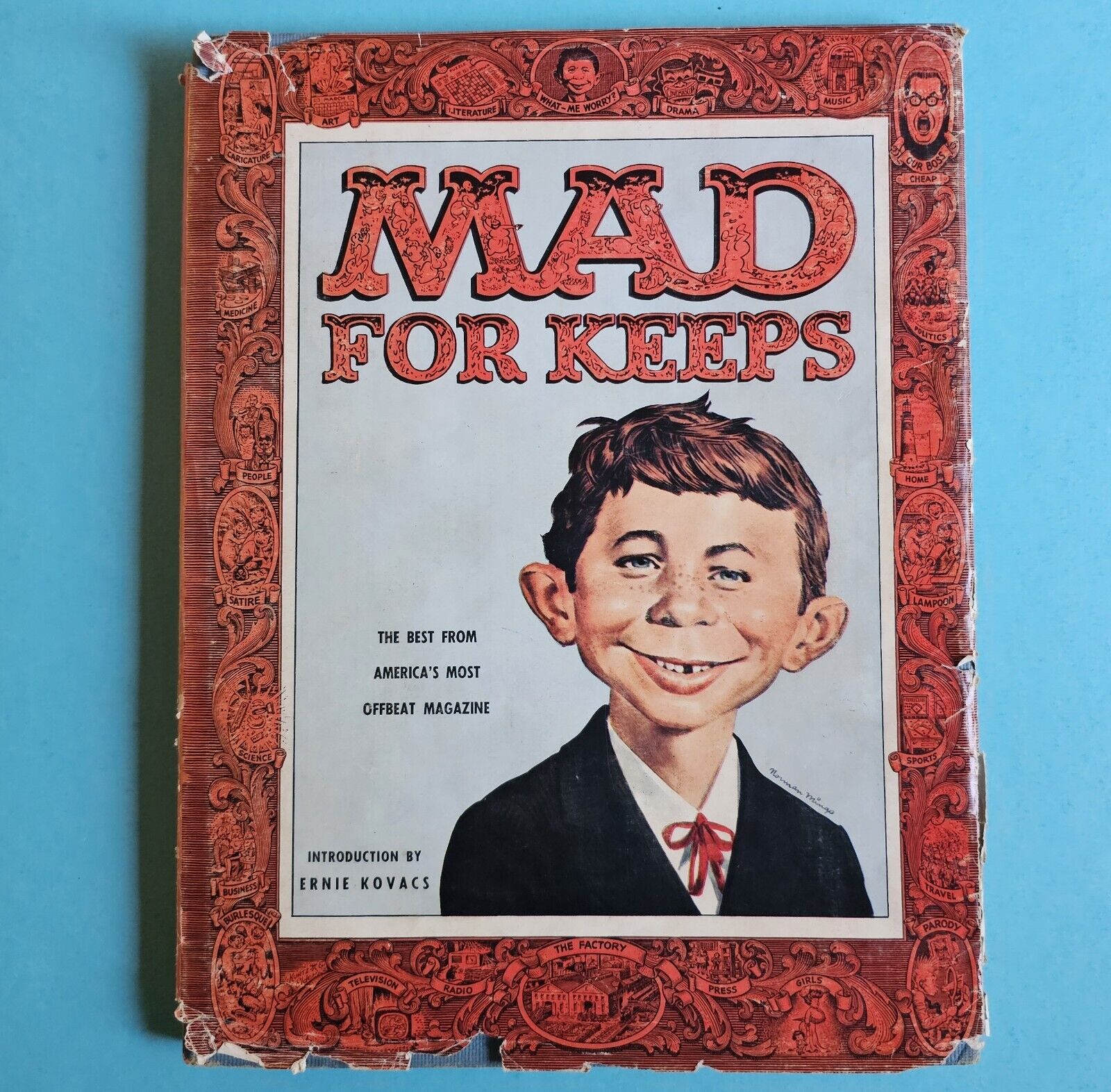 MAD For Keeps Book Intro Ernie Kovaks 1958 1st Edition Original Dust Jacket