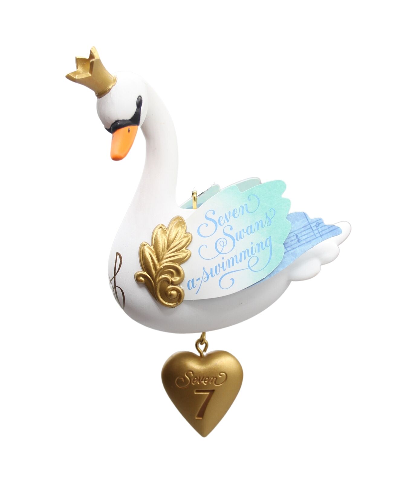 Hallmark Ornament: 2017 Seven Swans a Swimming | QX9345 | Non-Mint Box