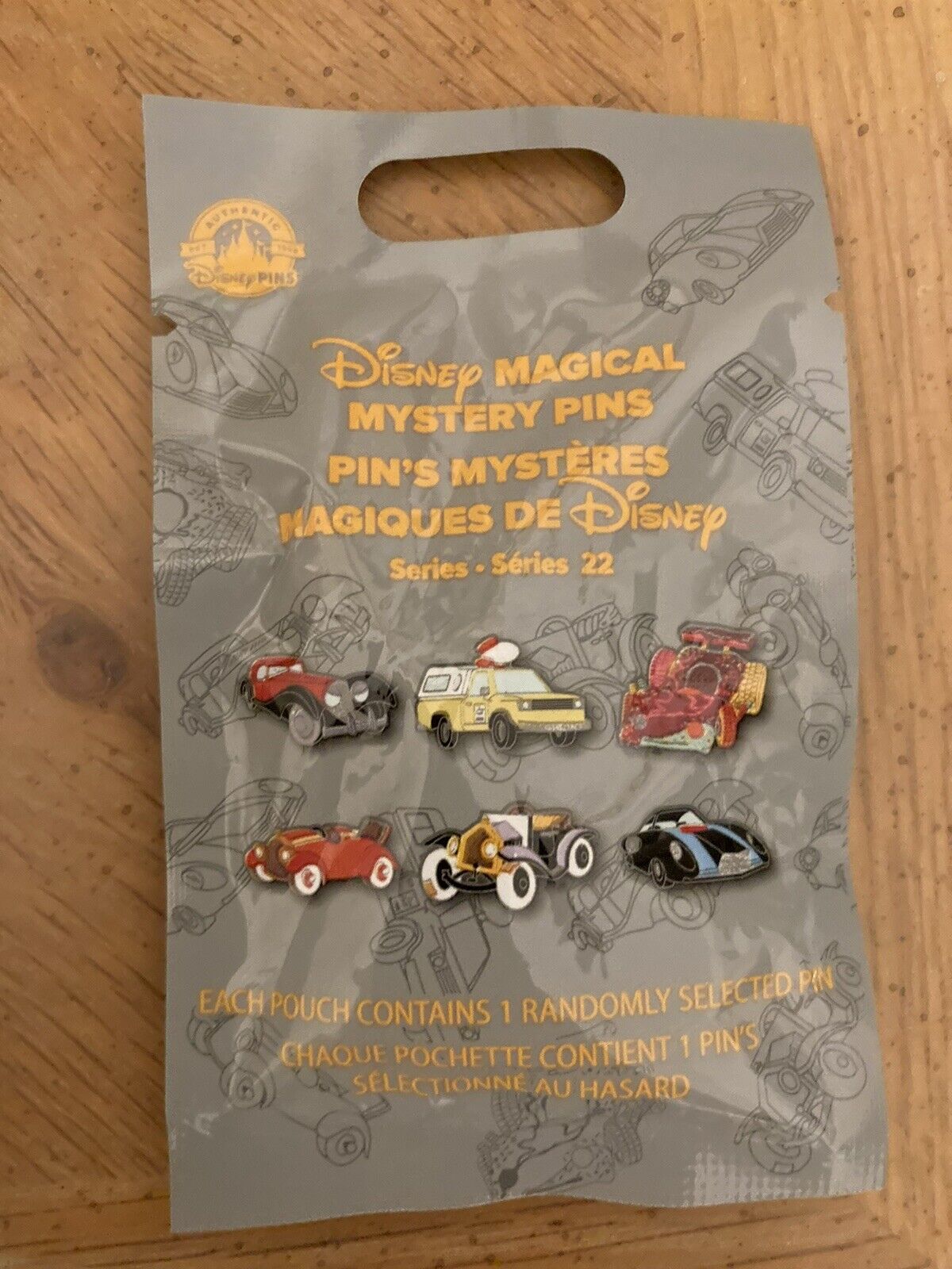 Disney Cars Automobiles Mystery bag Series 22  (Sealed) - 1 random pin