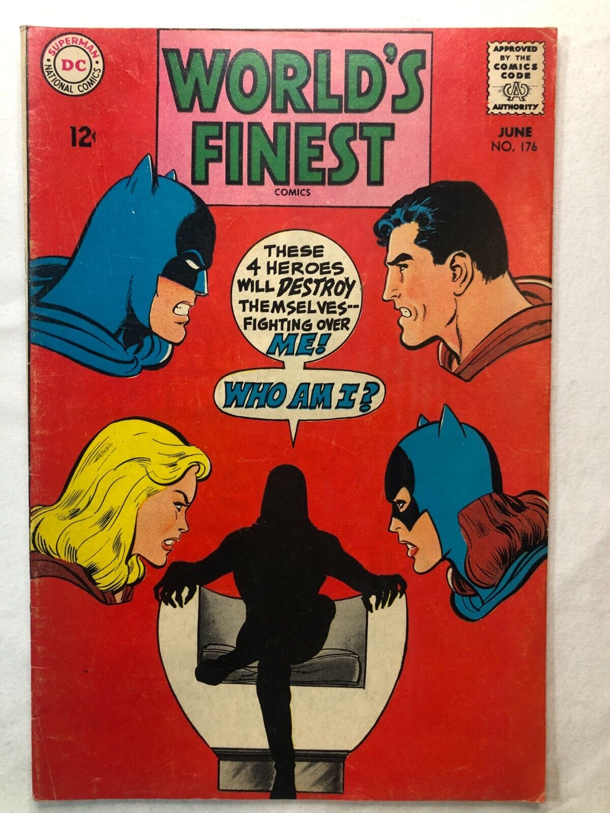 WORLDS FINEST #176 June 1968 Vintage DC Comics Silver Age Batman Superman