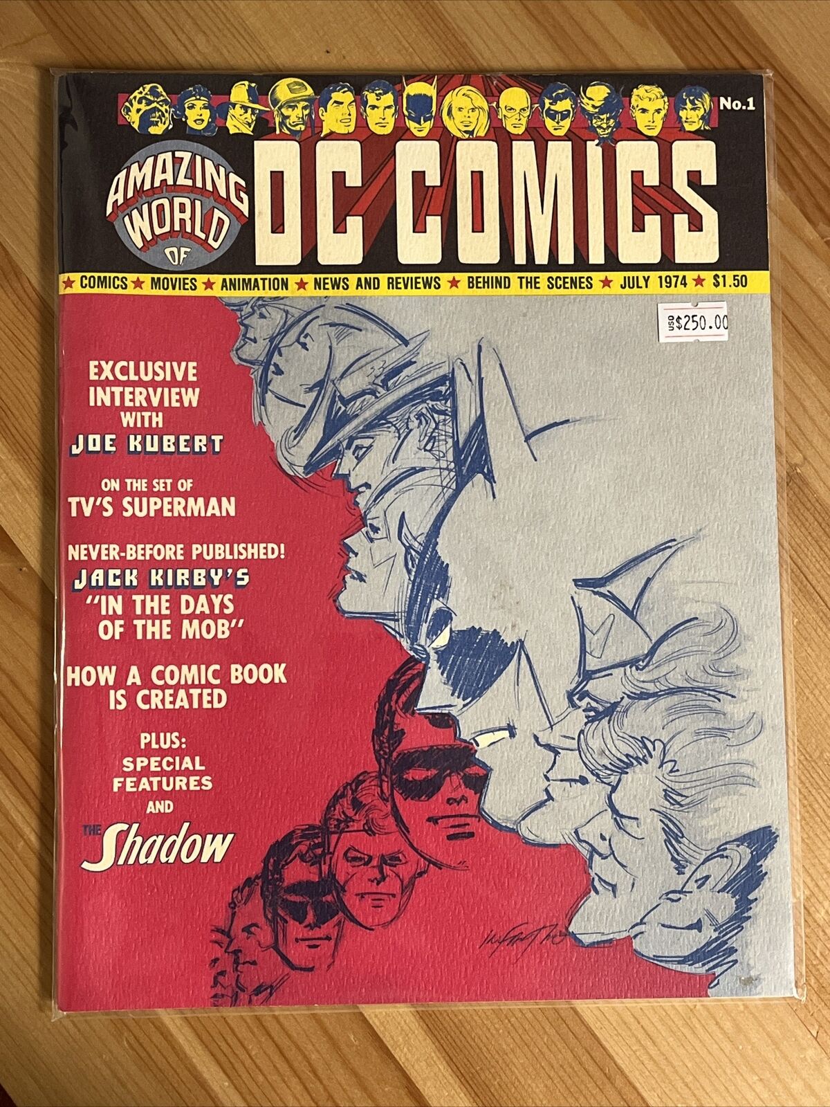 Amazing World of DC Comics #1 1974 Rare DC Fanzine Great Condition NM+