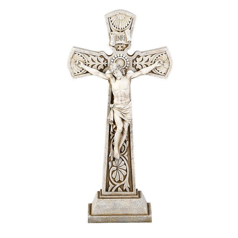 Garden Crucifix 23.5 inches Elegant and Durable Outdoor Accent for Serene Spaces