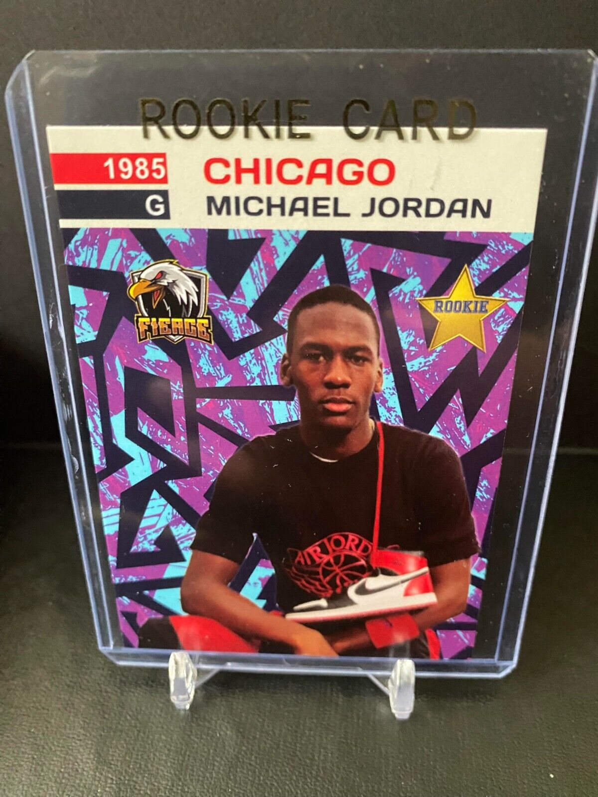 MICHAEL JORDAN 1985 ROOKIE PROMO CARD CHICAGO BULLS LIMITED EDITION