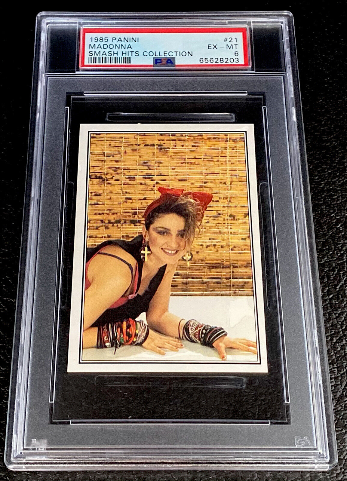 Madonna Rookie Card PSA 6 1985 Panini Smash Hits Collection Low Pop Music HOF 21