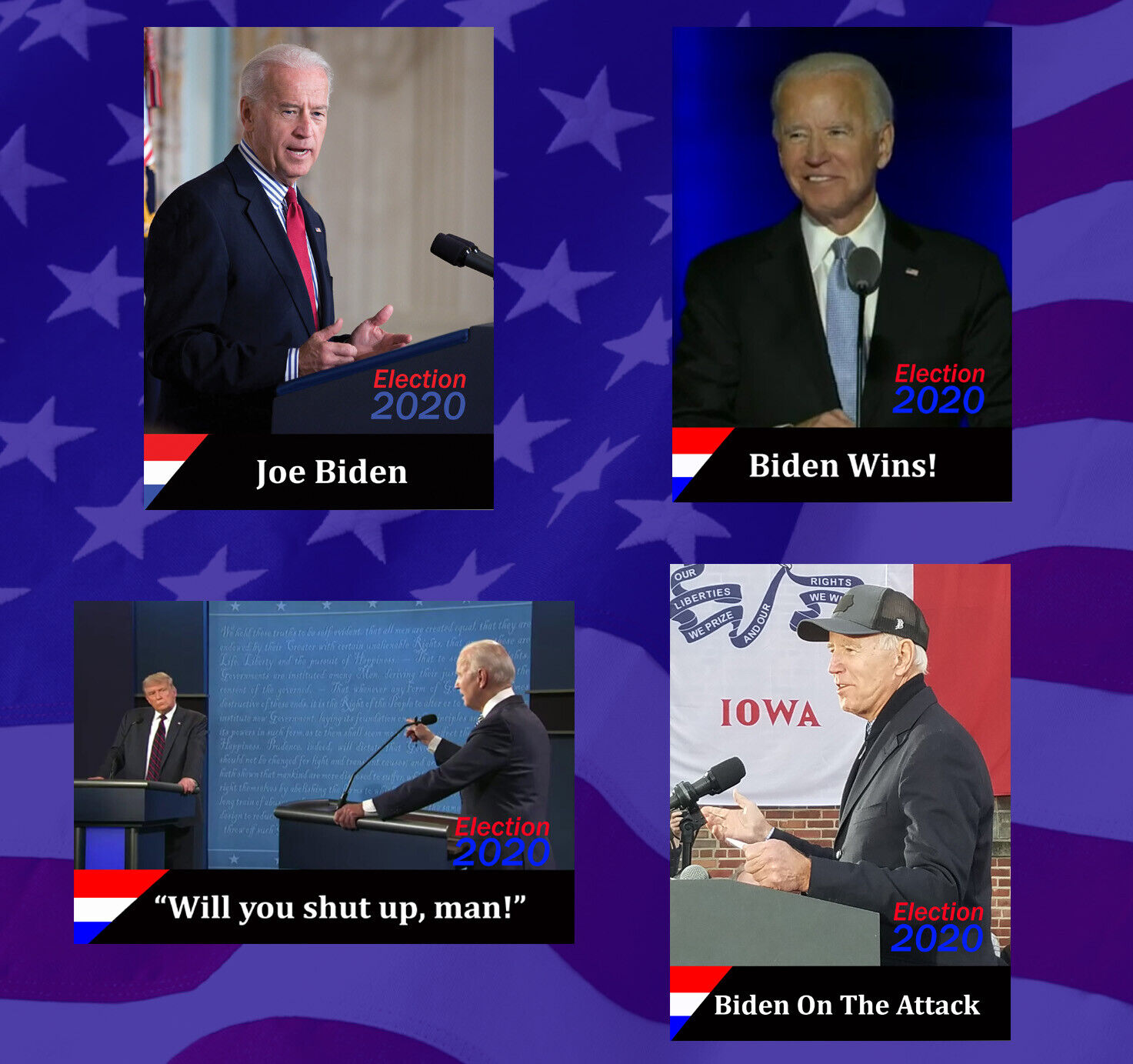 2021 Joe Biden Wins Political Trading Card Bundle 46th US President