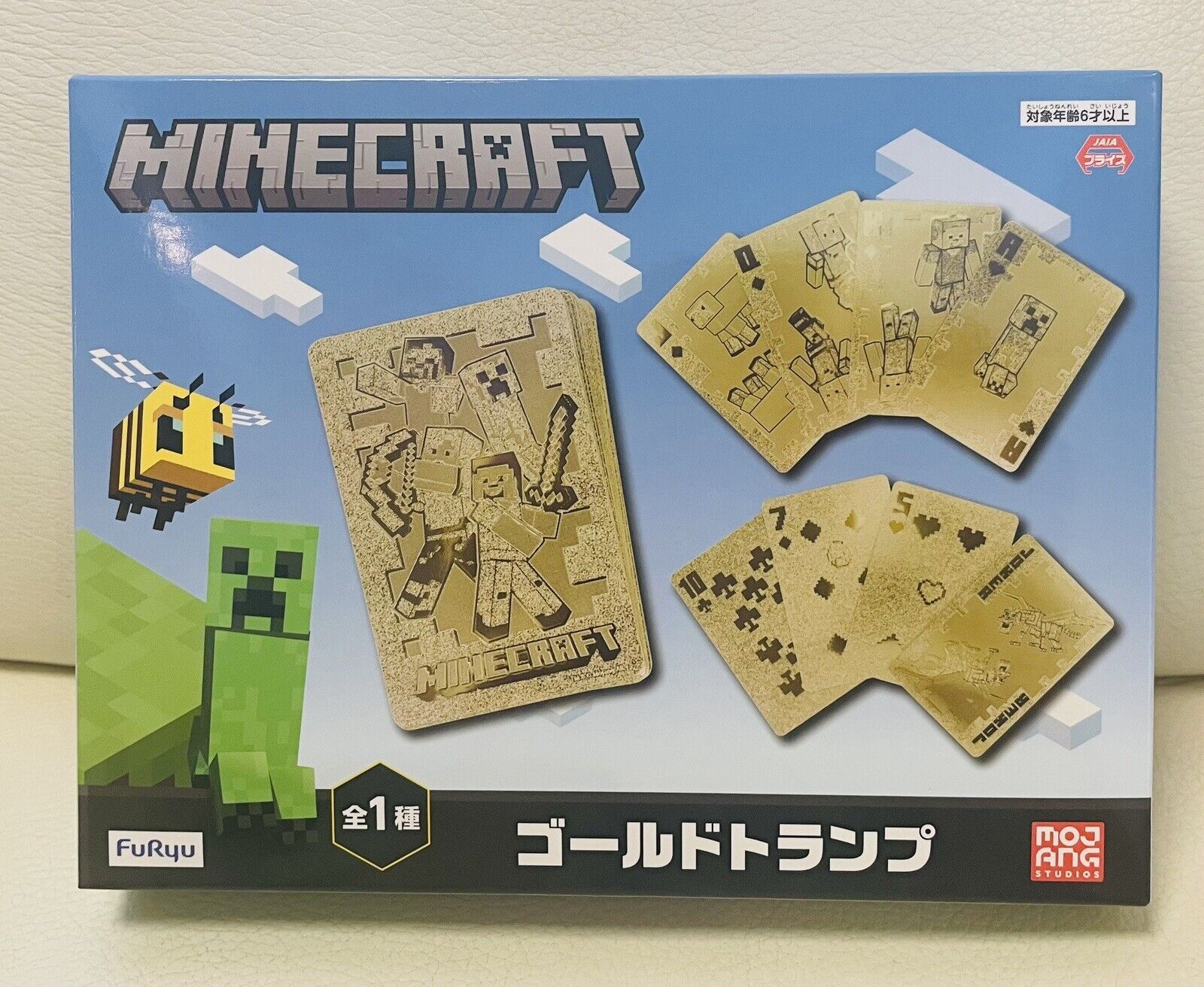 MINECRAFT Gold Playing Cards From Japan,New☆ 2022