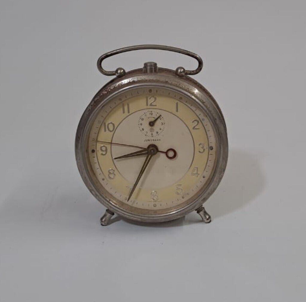Junghans Alarm Clock  Germany  Runs Vintage Table Clock 