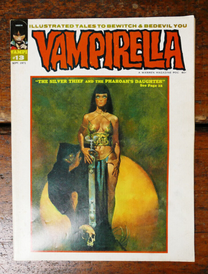 Vampirella #13 SANJULIAN Cover Artist 1971 Warren Horror Monster Magazine