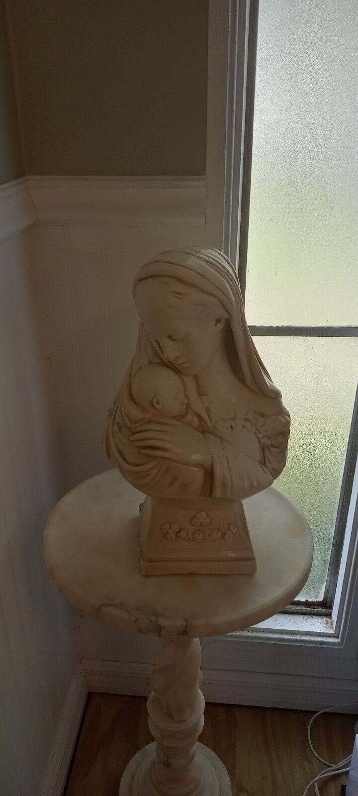 Madonna and Child Mother and Child 12 inch Statue Vintage 1974