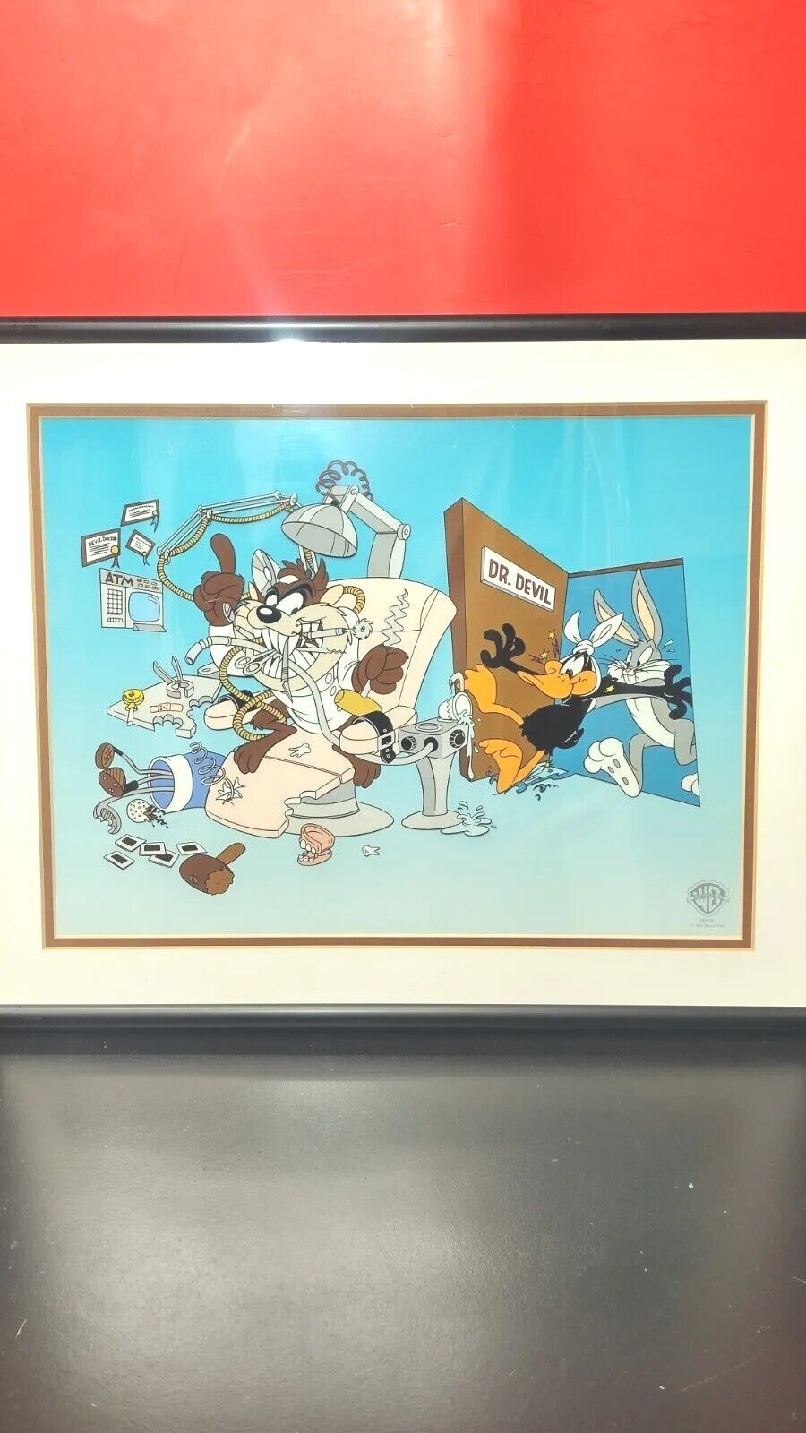 Warner Brothers Sericel Cartoon Art - OUT OF PATIENTS -  W/COA - 20\