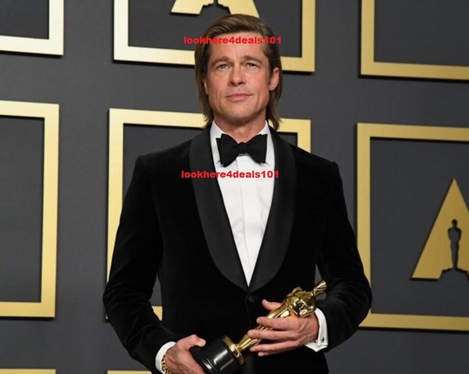 BRAD PITT Photo 8x10 Oscars Academy Awards 2020 Best Supporting Actor USA