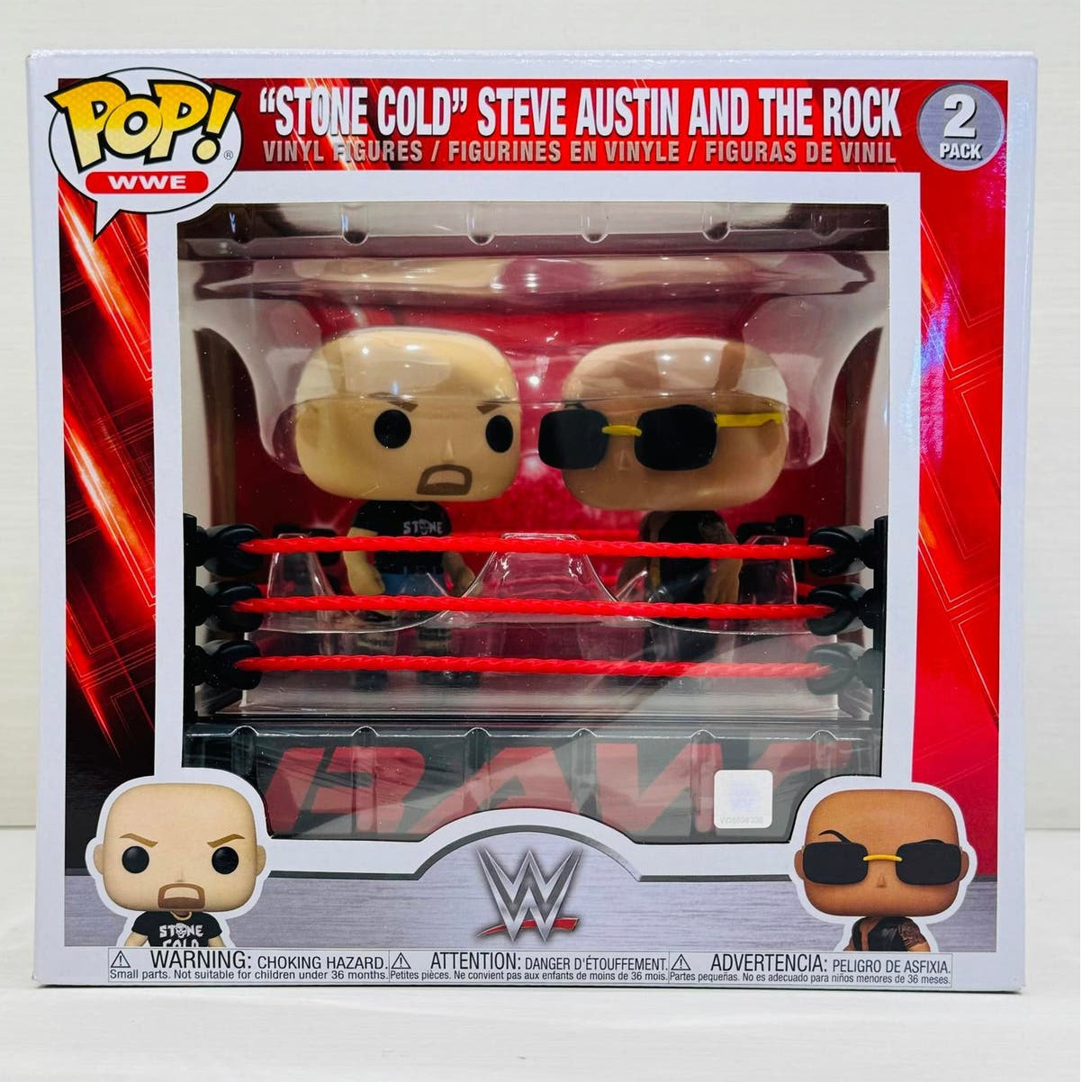 Funko Pop WWE - Stone Cold Steve Austin & The Rock 2-Pack