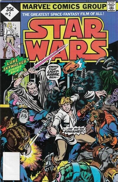 Star Wars (1977) #2 2nd Print Direct Market VG/FN Stock Image