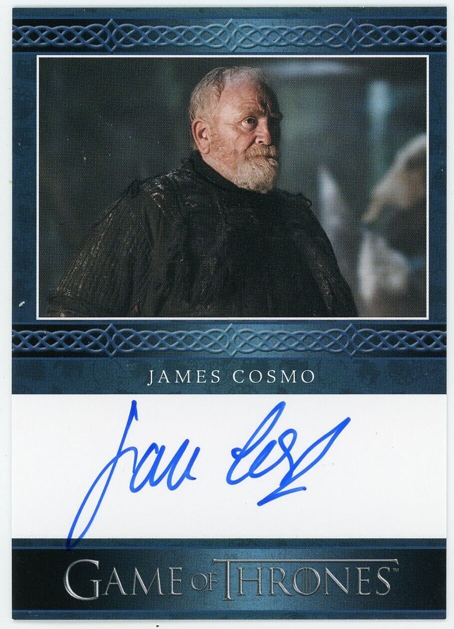 2023 Game of Thrones Art & Images Blue James Cosmo Autograph SCARCE