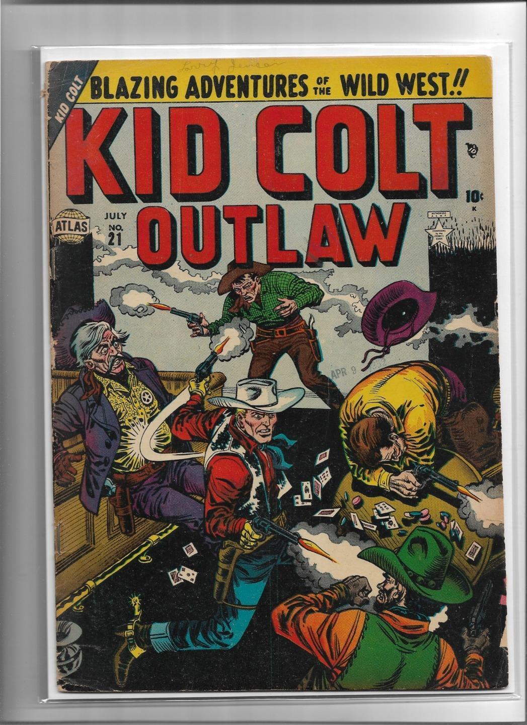 KID COLT OUTLAW #21 1952 GOOD-VERY GOOD 3.0 4250